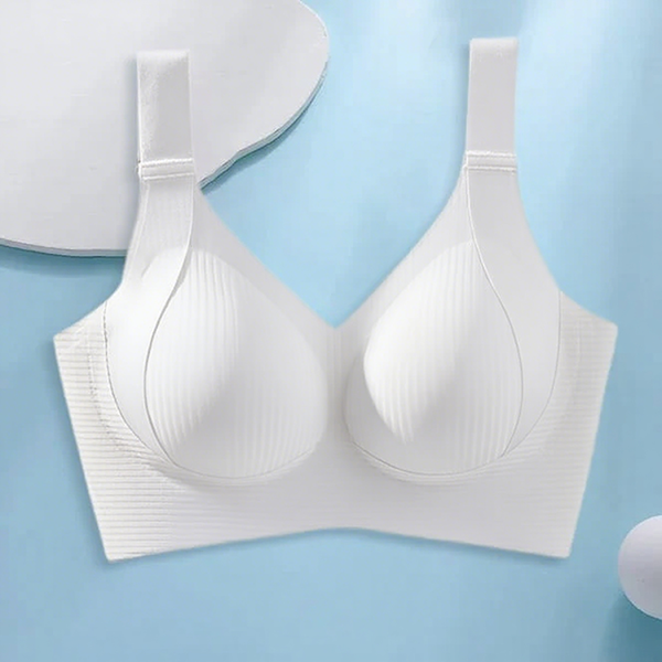 Women's Ribbed Push Up Adjustable Wireless Bra