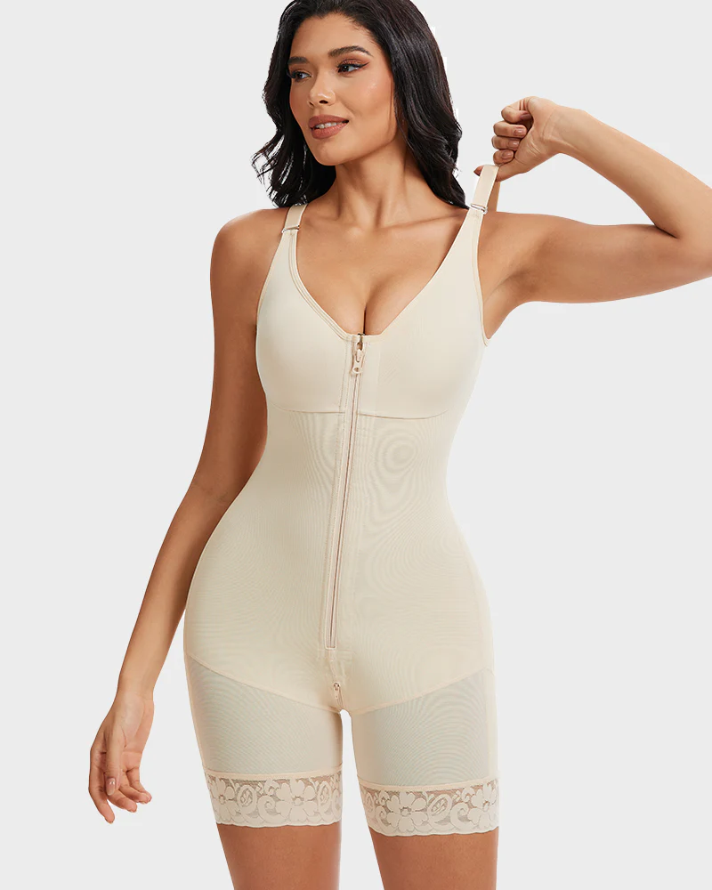 Tummy Control Butt Lifter Shaper with Zipper Crotch Fajas Colombianas