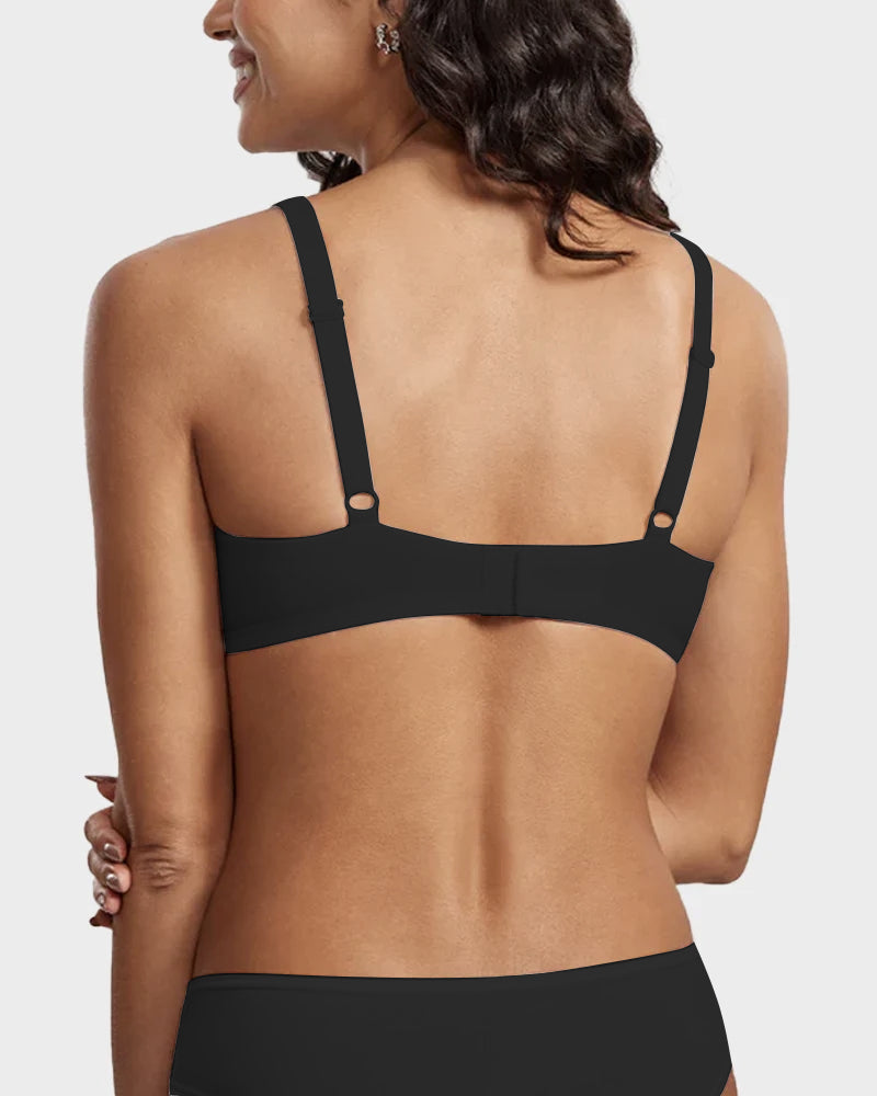 Underwire Support Seamless Unlined Balconette Bra 2.0