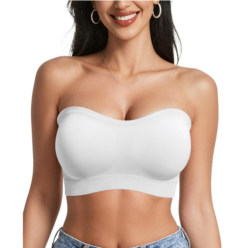Non-Slip Bandeau Seamless Wireless Strapless Bra
