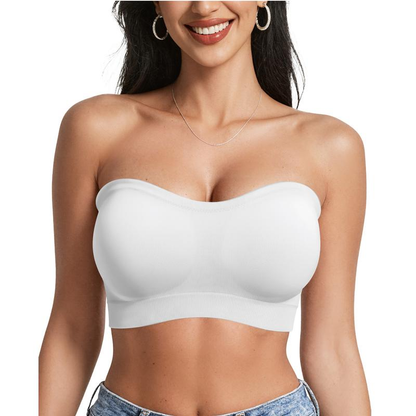 Non-Slip Bandeau Seamless Wireless Strapless Bra