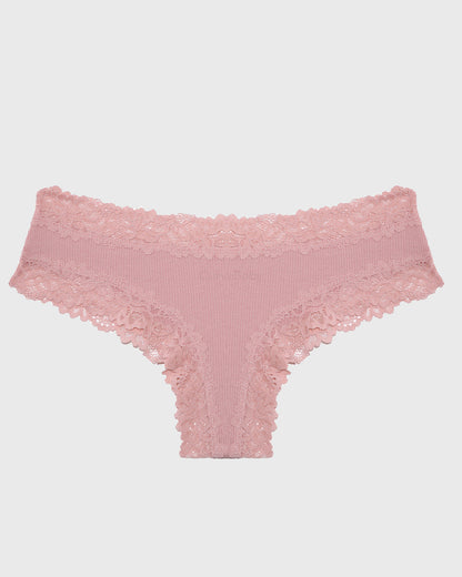 Cotton Lace Low Rise Brazilian Bikini(6-pack)