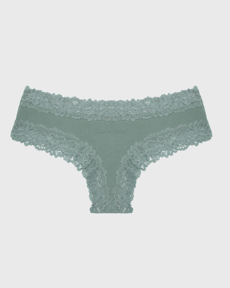 Cotton Lace Low Rise Brazilian Bikini(6-pack)