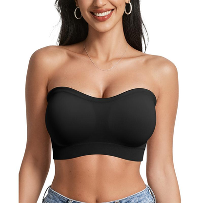 Non-Slip Bandeau Seamless Wireless Strapless Bra