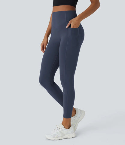 High Waisted Tummy Control Shaping Training Leggings (2 Pack)