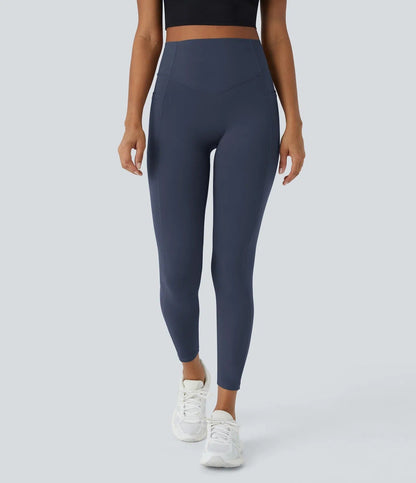 High Waisted Tummy Control Shaping Training Leggings (2 Pack)