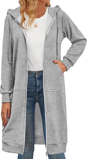 Women Casual Zip up Fleece Hoodies