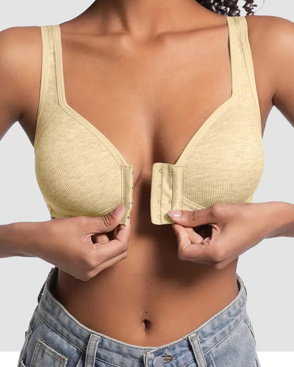 Easy-On Front Closure Wireless Support Bra