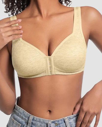 Easy-On Front Closure Wireless Support Bra