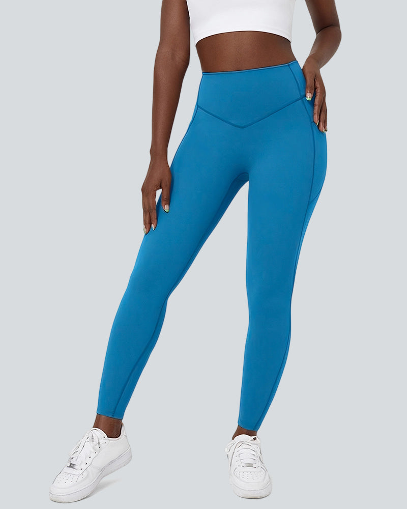 High Waisted Tummy Control Shaping Training Leggings (2 Pack)