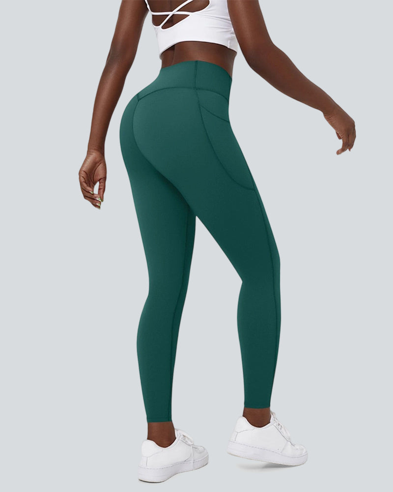 High Waisted Tummy Control Shaping Training Leggings (2 Pack)