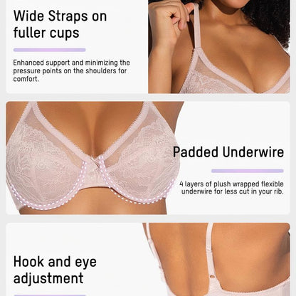 Full Coverage Lace Minimizer Bra