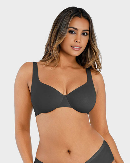 Underwire Adjustable Deep V-neck Bra