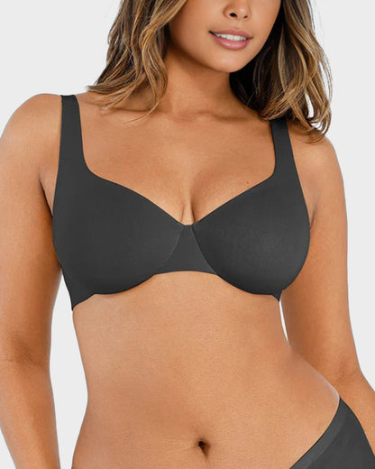 Underwire Adjustable Deep V-neck Bra
