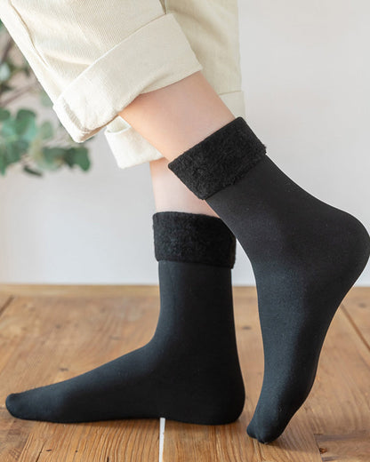 Ultra-Warm Fleece-Lined Winter Socks (6 Pairs)