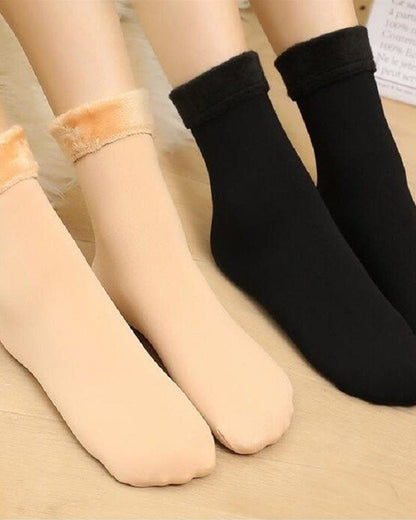 Ultra-Warm Fleece-Lined Winter Socks (6 Pairs)