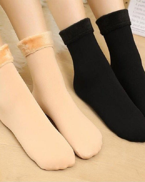Ultra-Warm Fleece-Lined Winter Socks (6 Pairs)