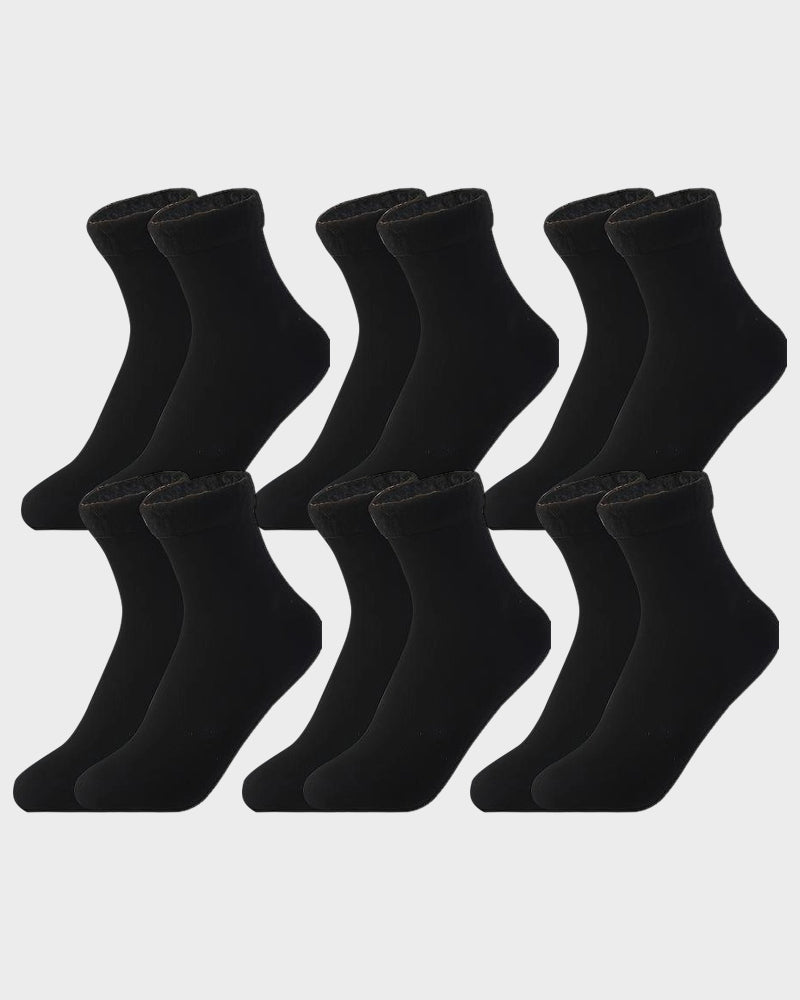 Ultra-Warm Fleece-Lined Winter Socks (6 Pairs)