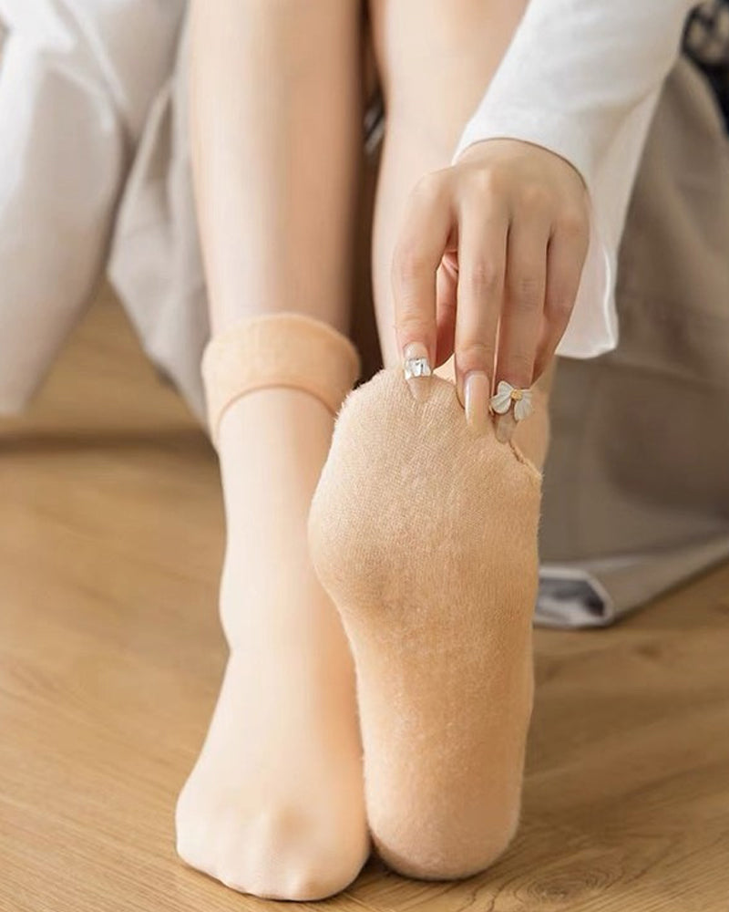 Ultra-Warm Fleece-Lined Winter Socks (6 Pairs)