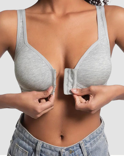 Easy-On Front Closure Wireless Support Bra