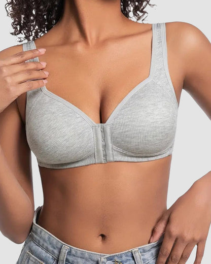 Easy-On Front Closure Wireless Support Bra