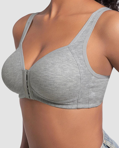 Easy-On Front Closure Wireless Support Bra