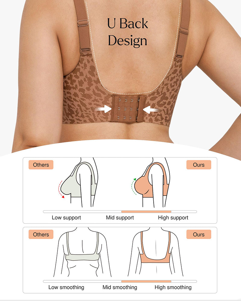 Seamless Deep V Push-Up Wireless Bra