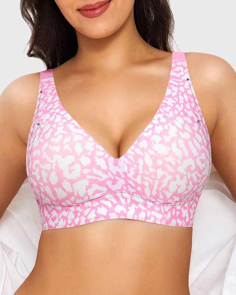 Seamless Deep V Push-Up Wireless Bra