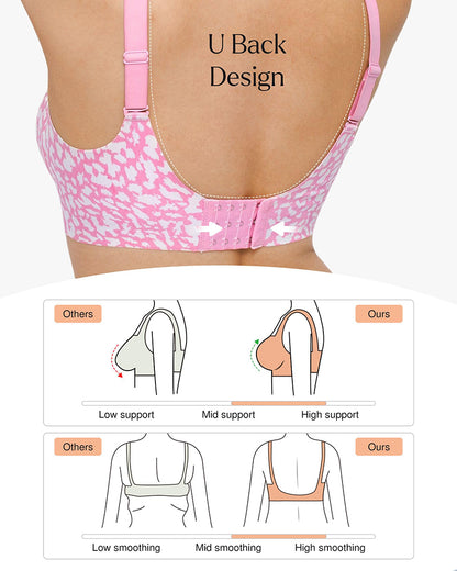Seamless Deep V Push-Up Wireless Bra