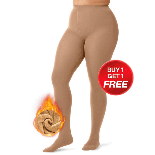 BOGO Sheer Fleece Lined Leggings – Ultra-Warm, High-Waisted Winter Tights