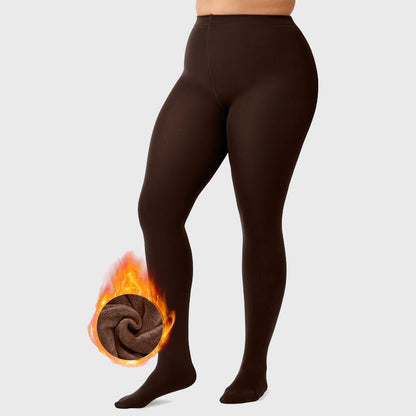 Sheer Fleece Lined Leggings – Ultra-Warm, High-Waisted Winter Tights