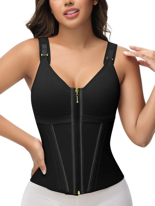 Waist Trainer Shaper Vest with Built-in Bra