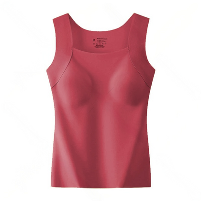 U Neck Shapewear Built-in Bra Tank